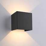 Nowa lampa zewnętrzna / kinkiet LED / czarna / 12W !1622!
