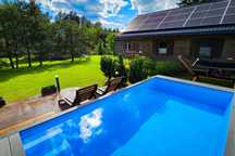 WAKACJE w Domkach na Mazurach z  basenem i jacuzzi