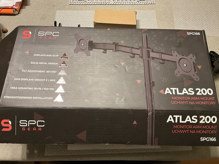 Nowy uchwyt do monitora. Na 2 szt. Gear Atlas 200, 13 - 27