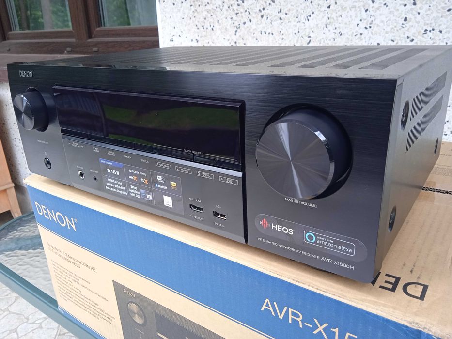 7.2 Denon Avr-X1500H Wi-Fi BT Heos Atmos Vision Alexa Hdr 4K60p ARC