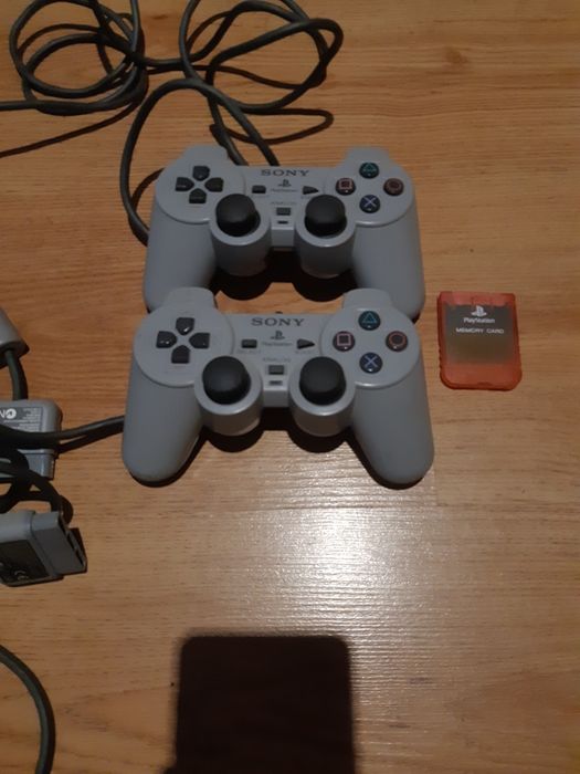 2 x dualschock psx + karta pamięci
