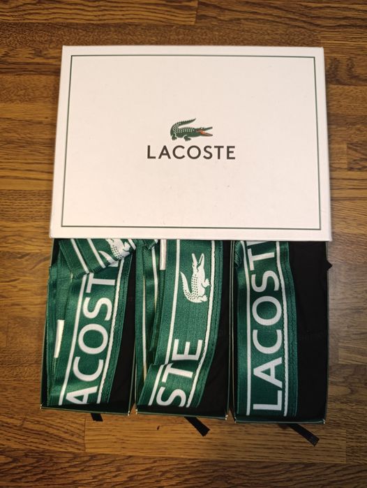 Zestaw 3 par bokserek Lacoste rozm. XXL