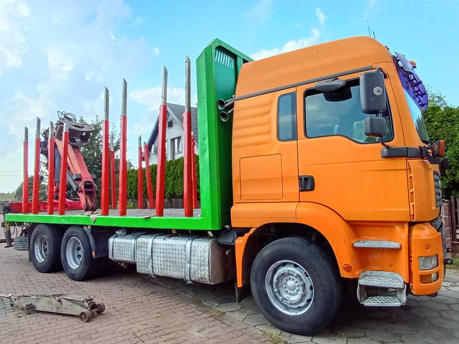 MAN TGA.do transportu drewna, do lasu,   zestaw