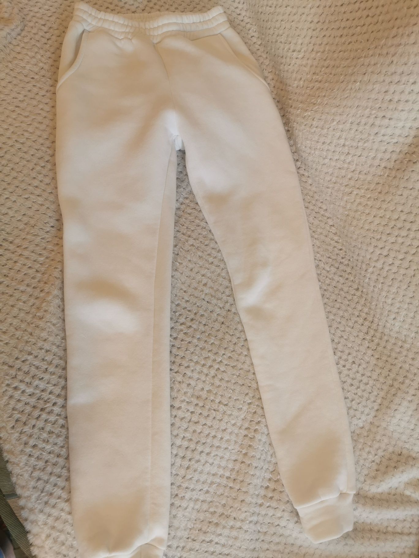 Spodnie bawełniane białe Massimo Dutti 36