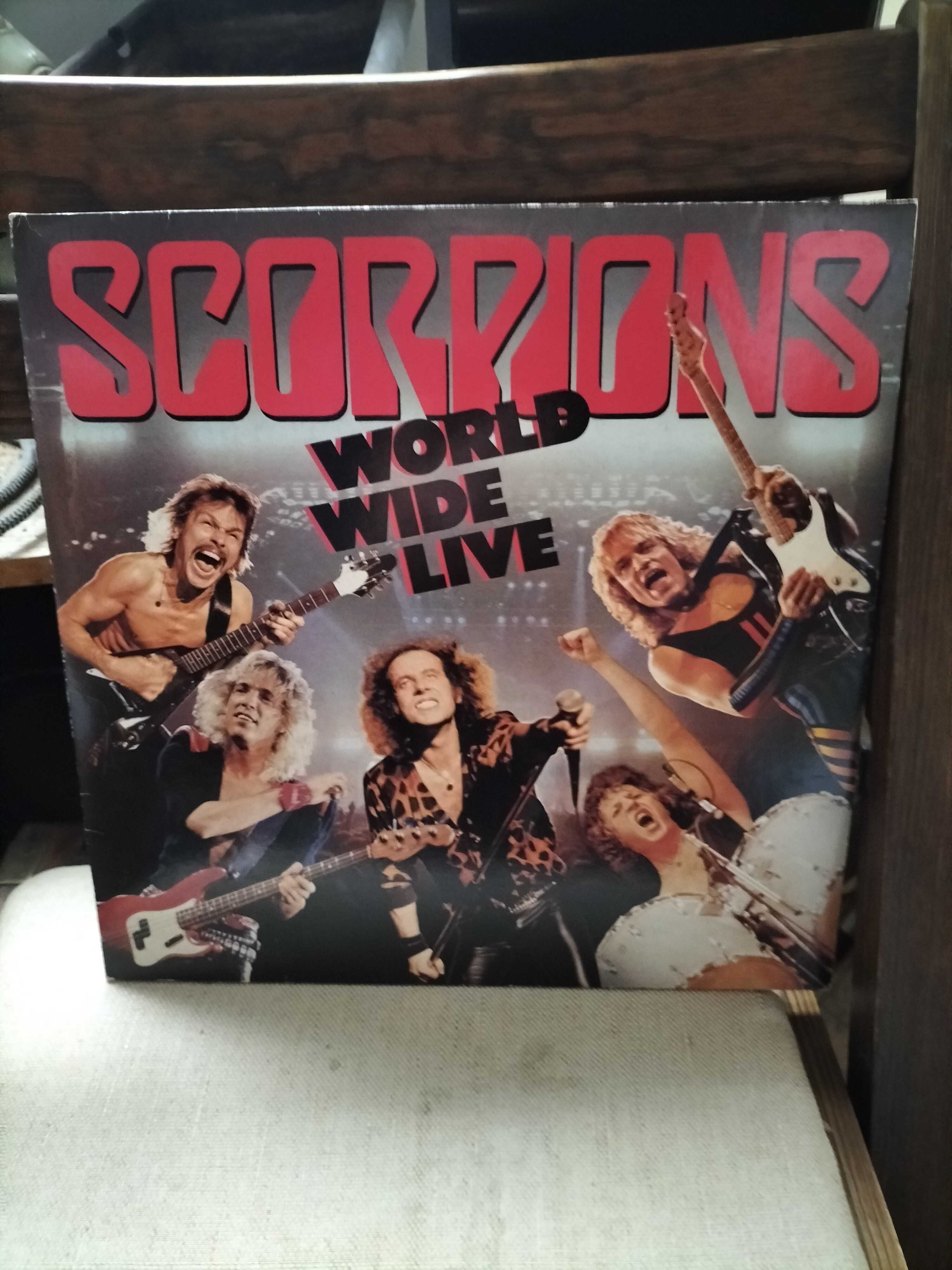 winyl Scorpions 2 Lp  " World Wilde Live  " Excellent