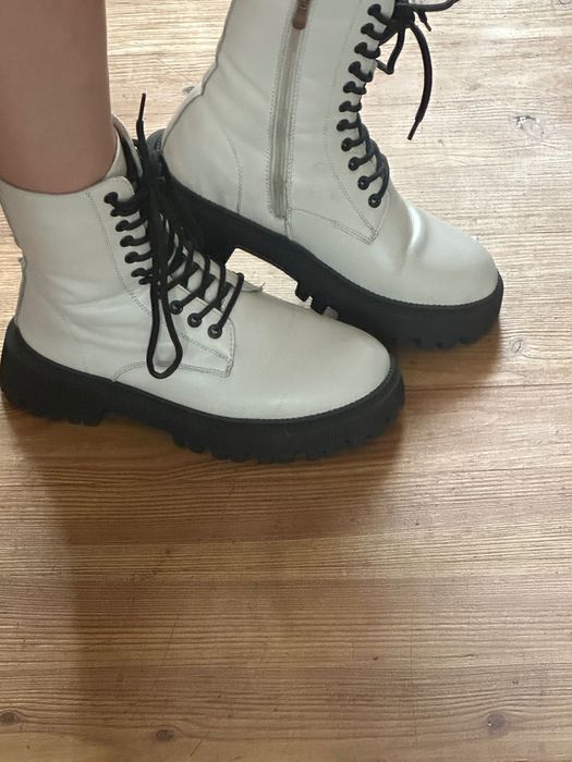 Чоботи на хутрі, ( зимові ), жіночі, шкіра,