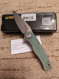 Nóż składany Kubey Knife Cadmus, Jade G10, Bead Blasted D2 (KU055D)