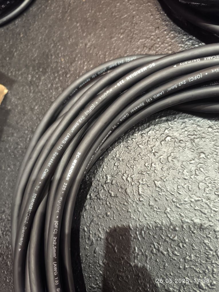 Kable przewody kolumnowe 15m sommer cable AWG 13 2*2,5