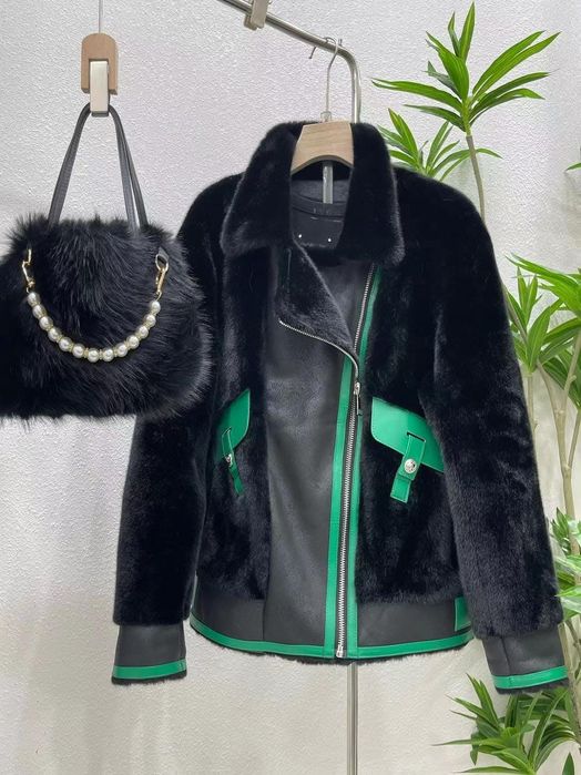 Куртка косуха шуба дубльонка з мехом / шуба автоледі /екошуба еко шуба