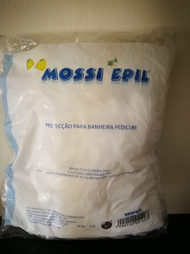 Protecção para banheira pedicure (25 unidades - Mossi Epil) - novo