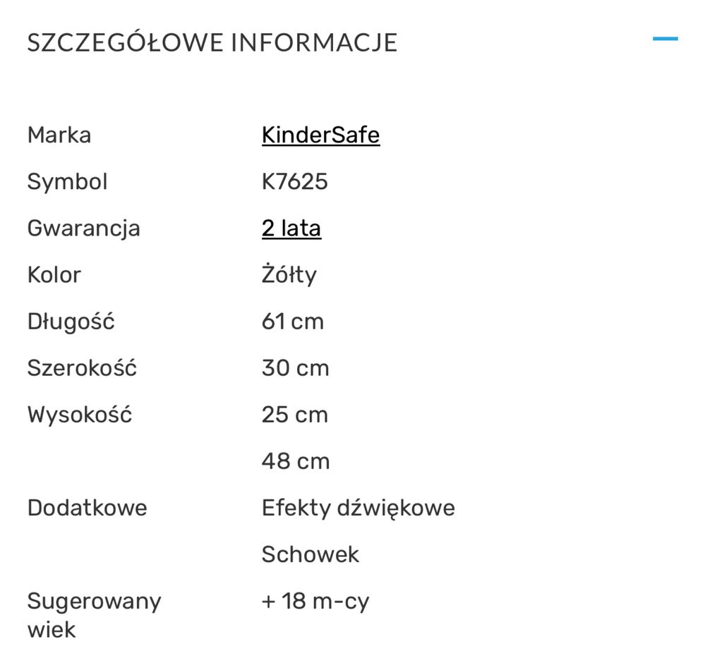 Jeździk Kindersafe