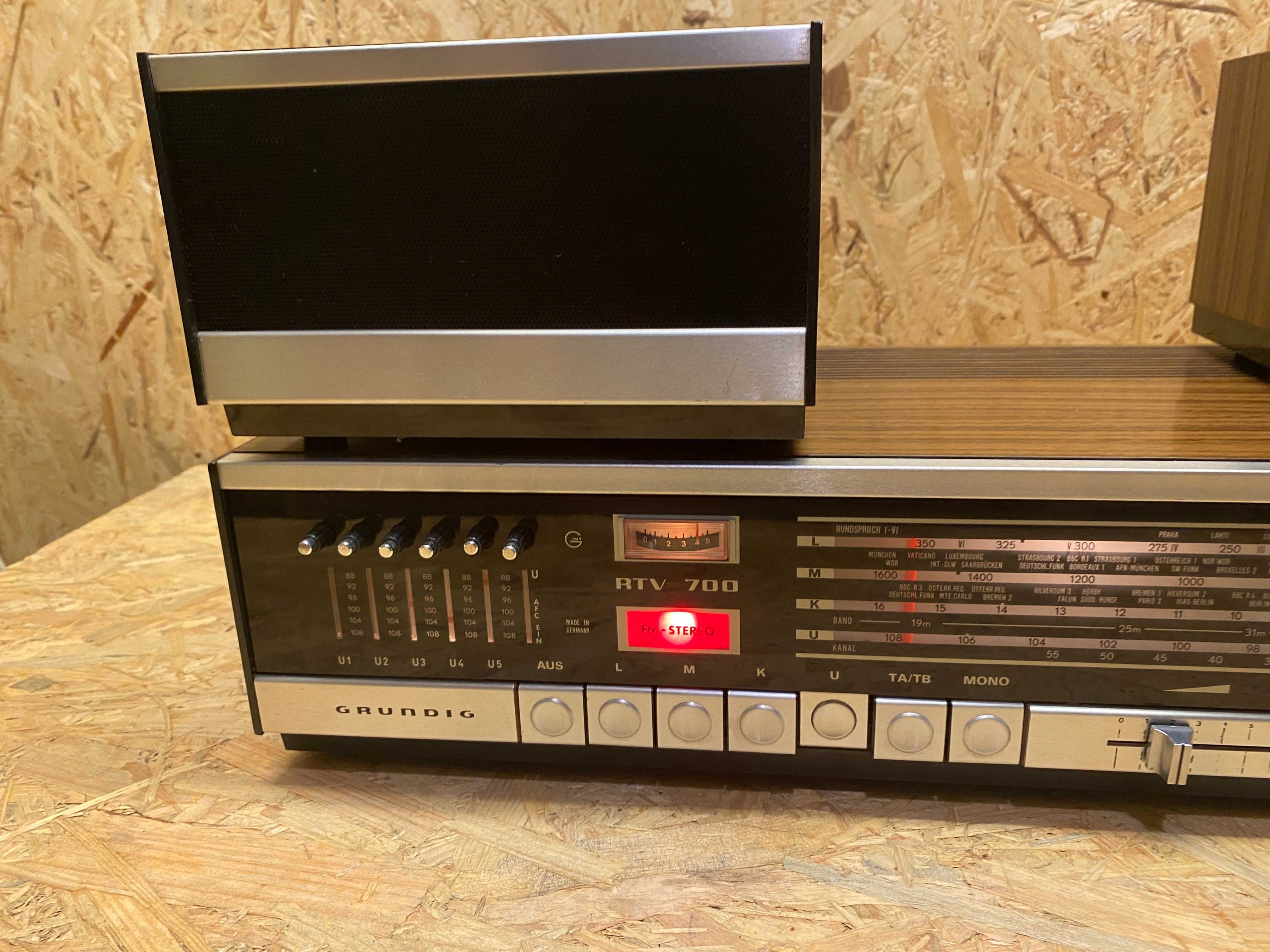 Radio Amplituner Grundig RTV 700 Z kolumnami (film pokazowy)
