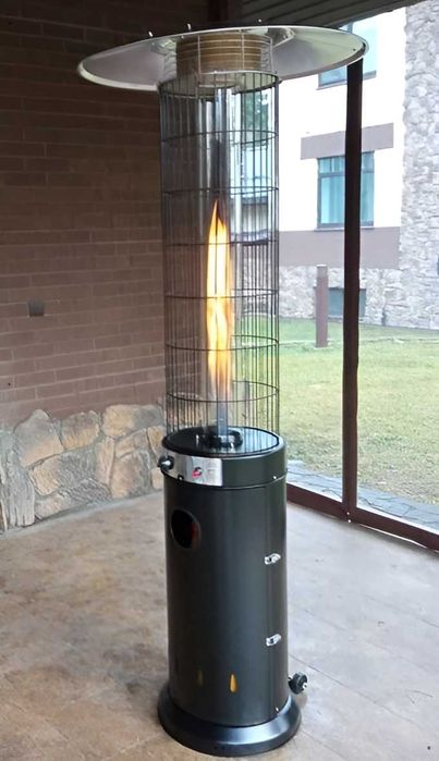 Вуличний газовий обігрівач уличный газовый обогреватель чорний