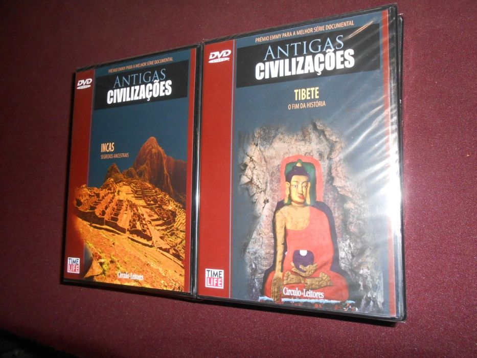 Antigas civilizações - Conjunto de 8 DVDs selados-Circulo de leitores