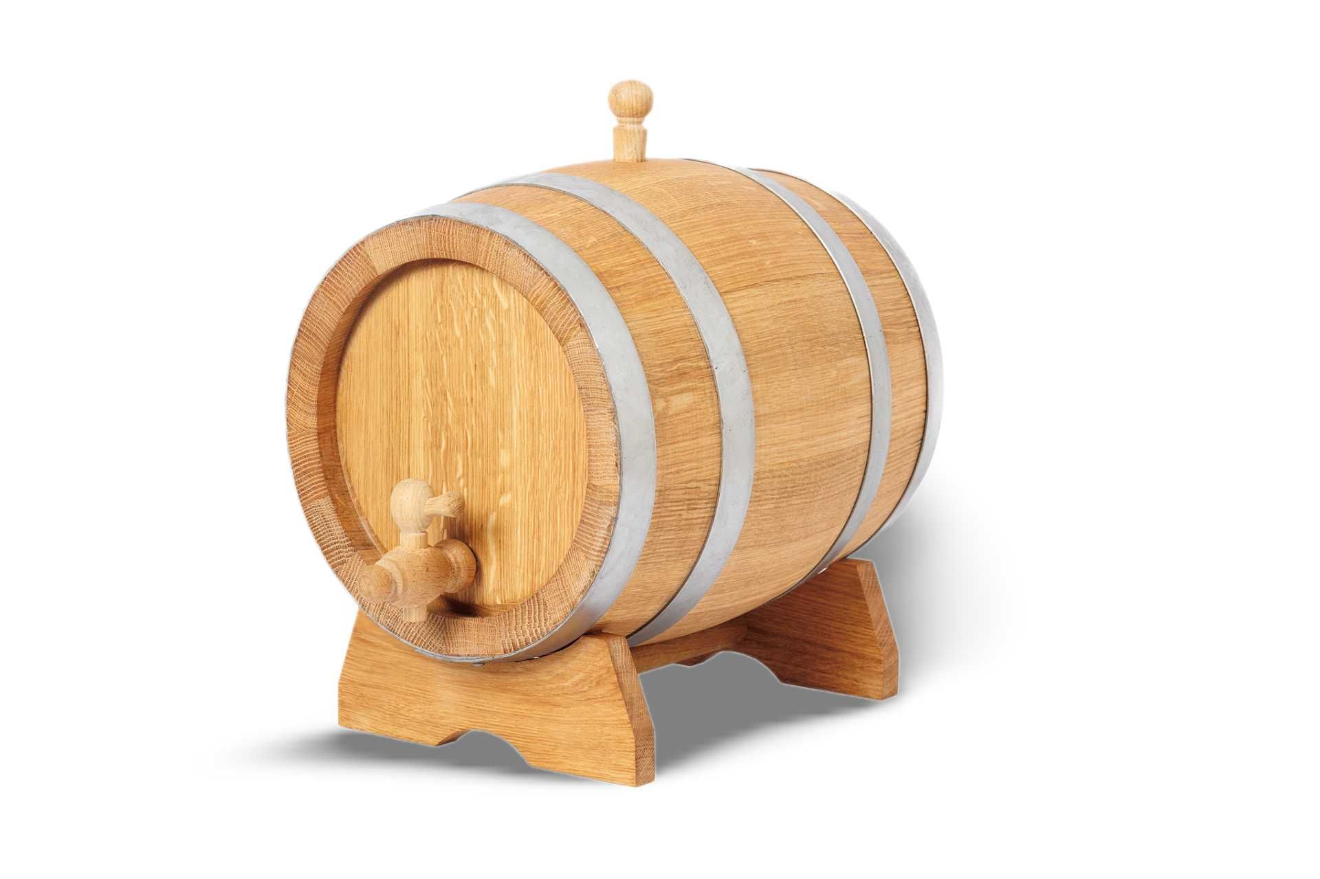 Dębowa beczka 10L na whisky bimber wino nalewki prezent (Atest PZH)