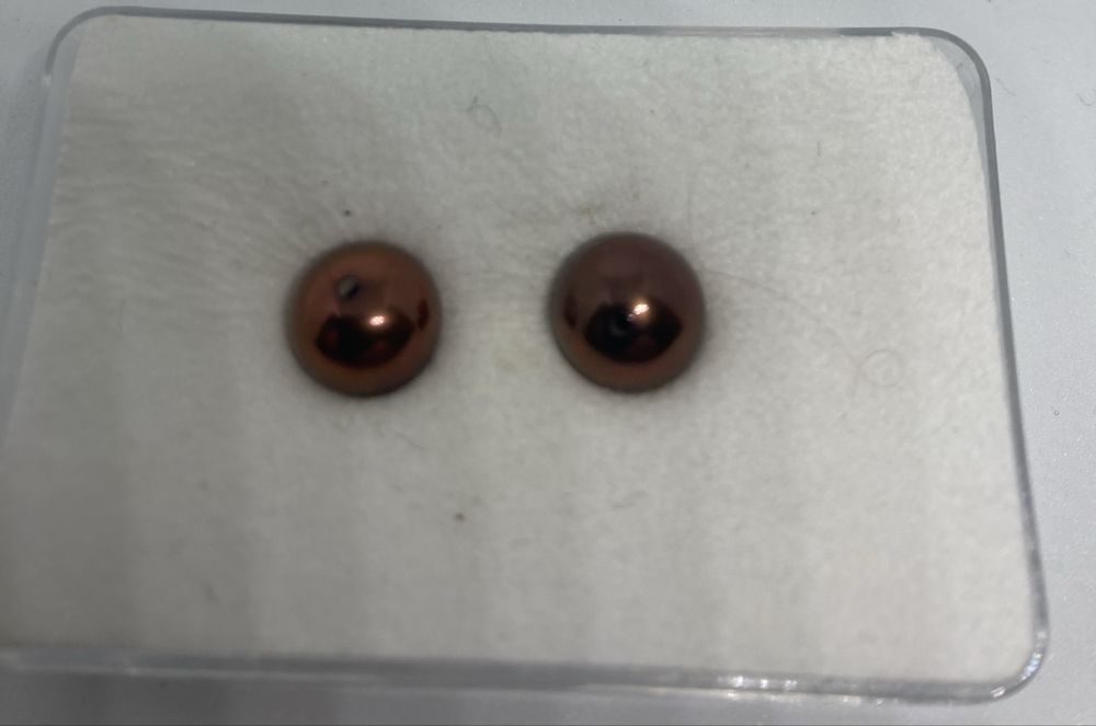 Conjunto de madrepérolas e par pérolas China