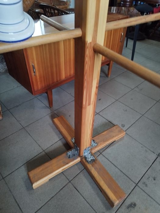 stojak wieszak drewniany duży 225 cm