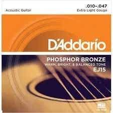 Struny do gitary akustycznej D'Addario EJ15 10-47