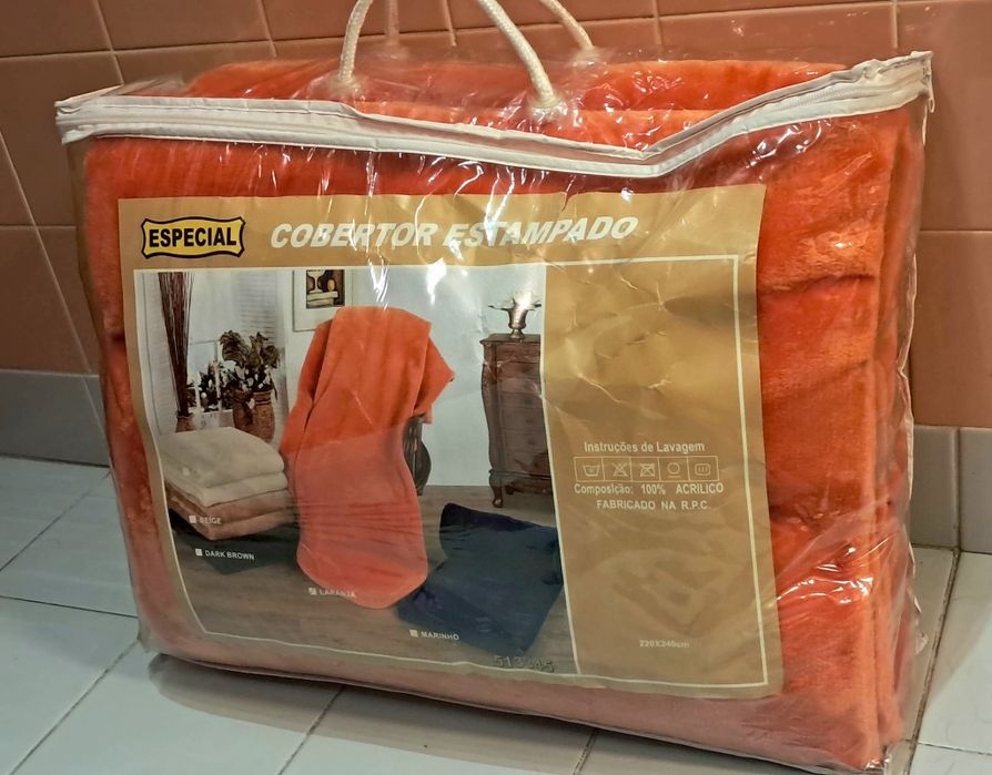 Cobertor de casal novo embalado