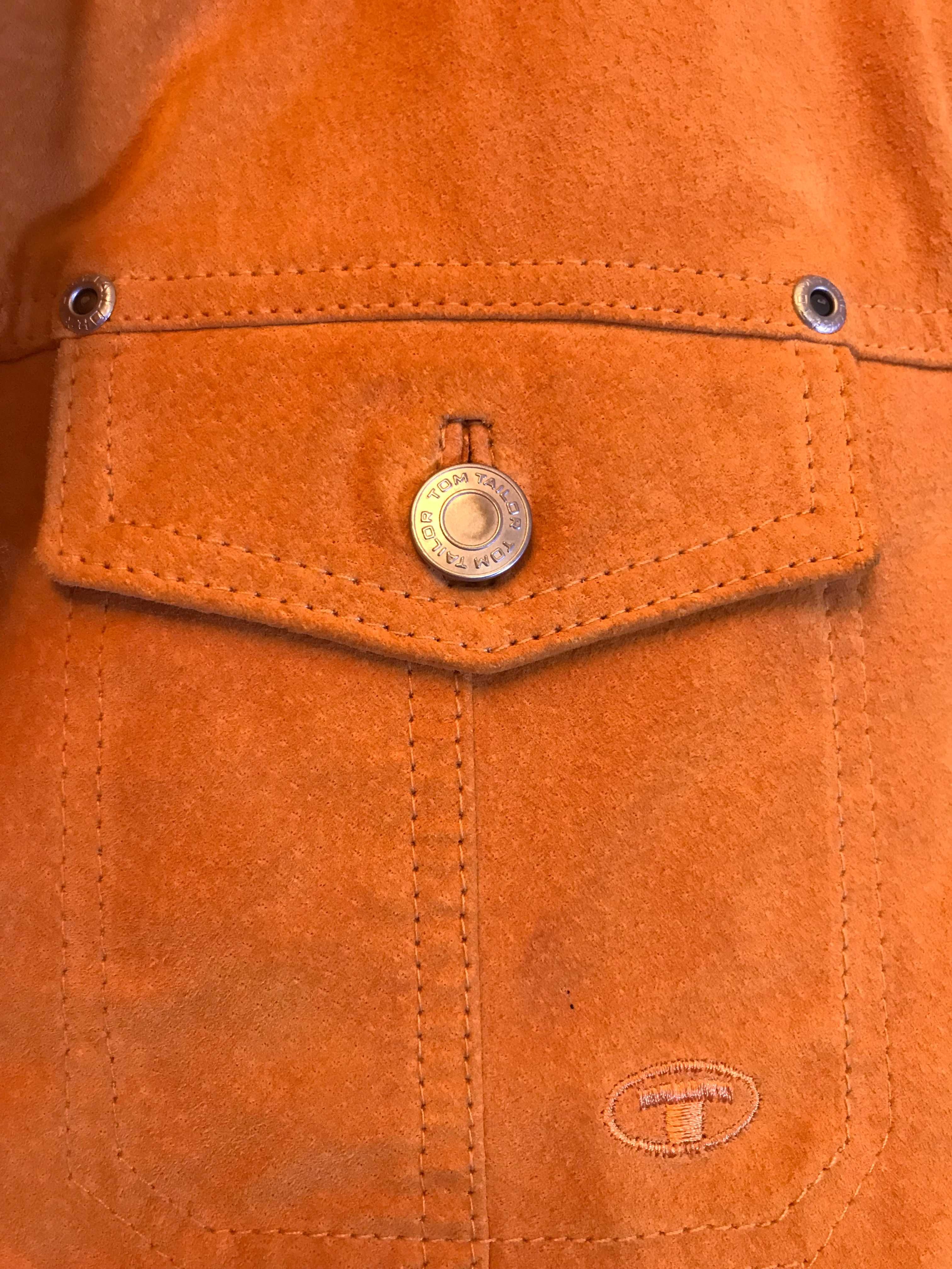 Skórzana kurtka Tom Tailor w kolorze miodowym rozmiar unisex