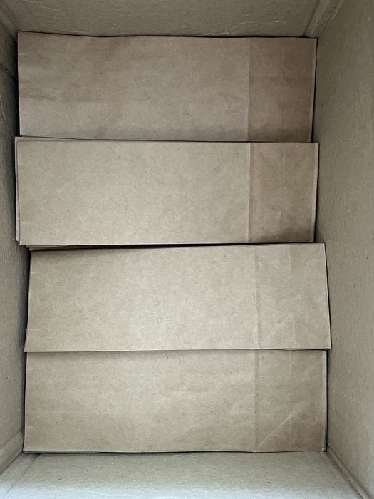 Крафтові пакети без ручок паперові пакети для пакування випічки шаурми