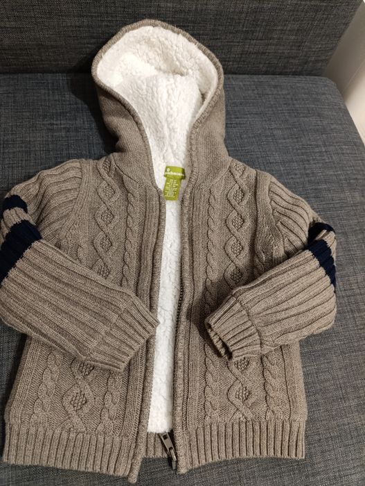 Rozpinana bluza ciepła 98