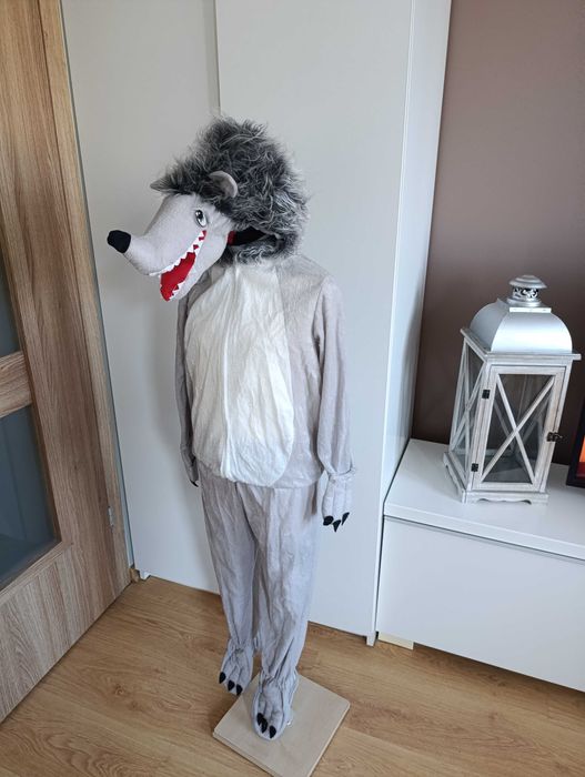 Strój karnawałowy WILK WILKA WILKOŁAKA przebranie 110/116 (38)