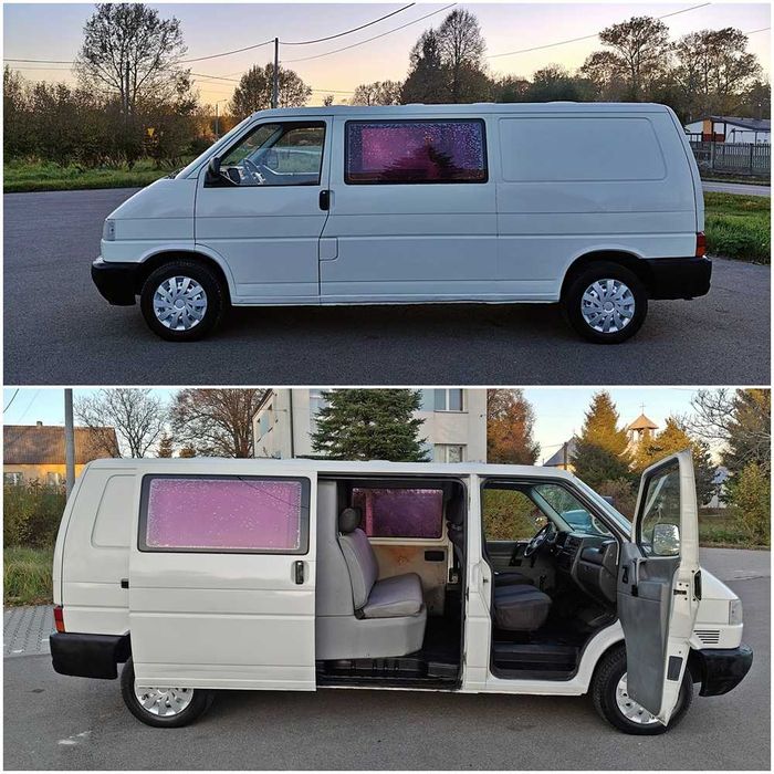 VOLKSWAGEN TRANSPORETER T4 1998r LONG 1.9TD Holenderka 6 osobowa Hak