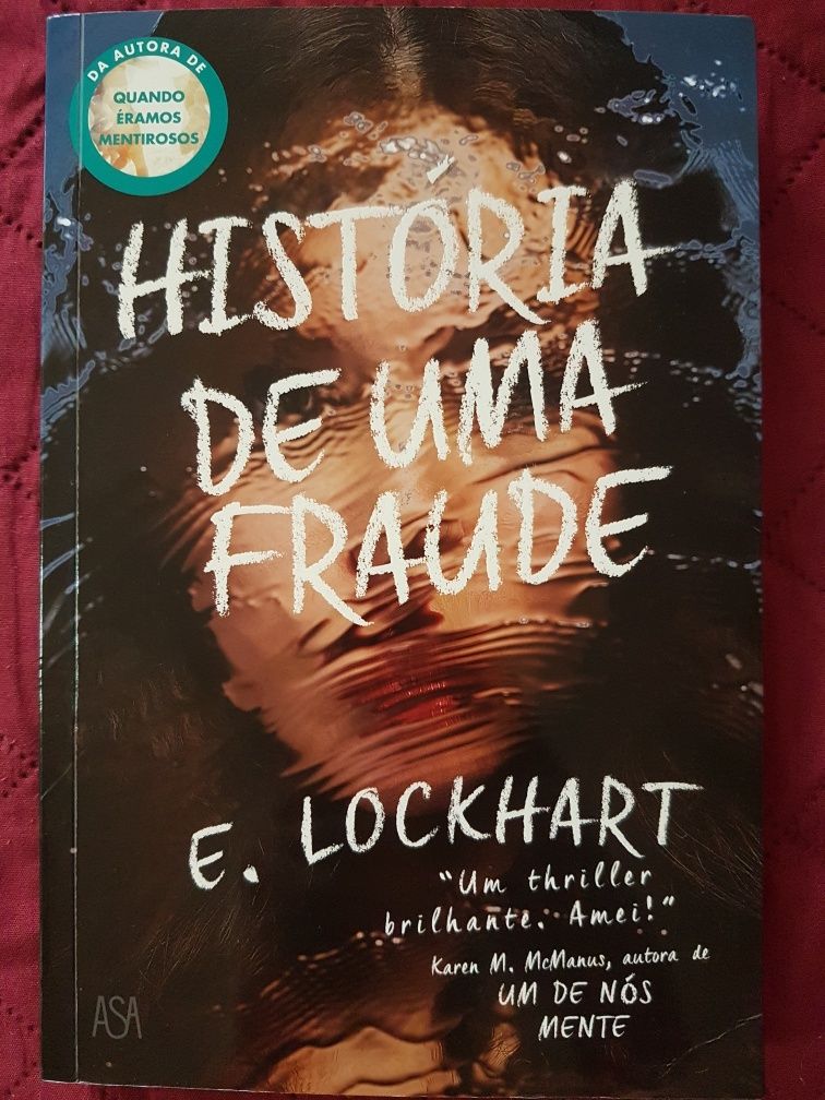 Livro "História de uma fraude", de E. Lockhart