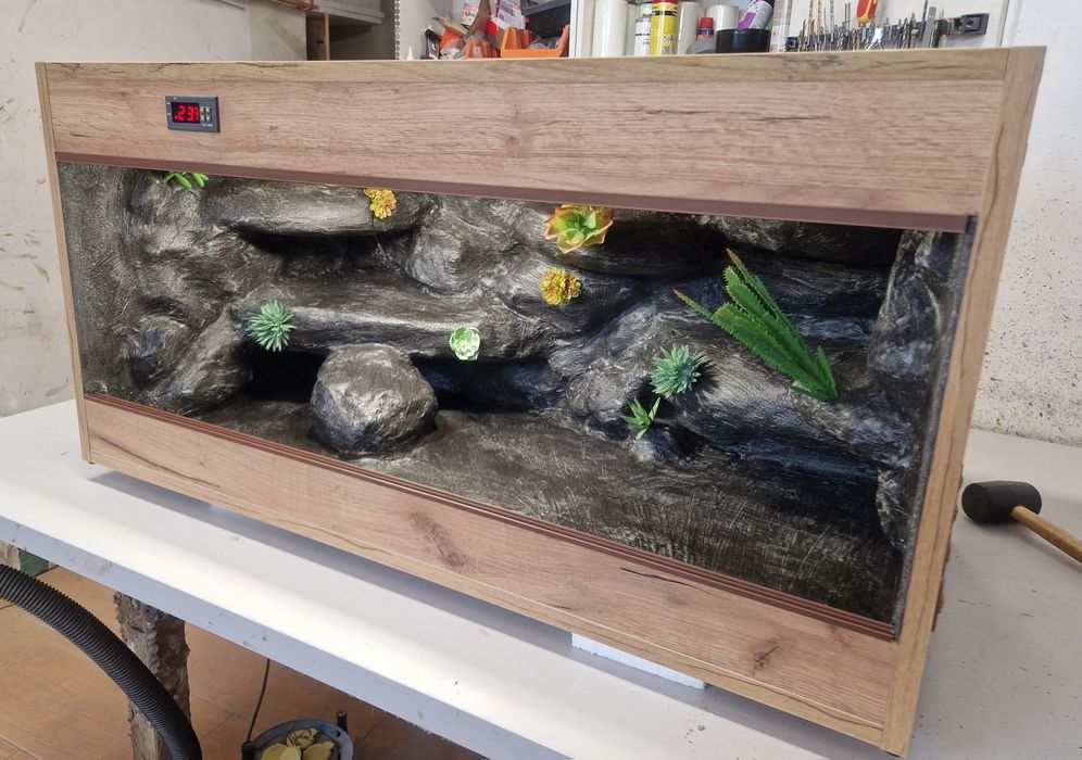Terrarium dla gekona agamy dostępne od ręki 3 lata gwarancji fv nowe
