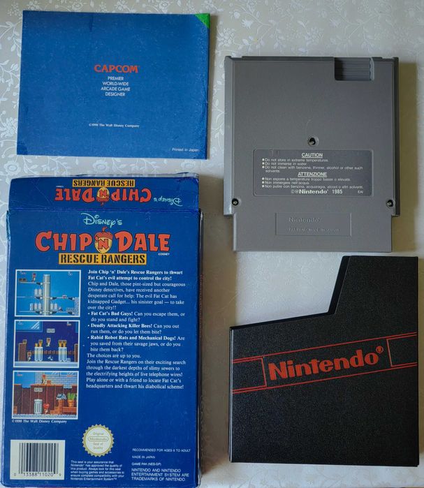 Chip 'n' Dale Rescue Rangers Nintendo Entertainment System NES PAL 3xA