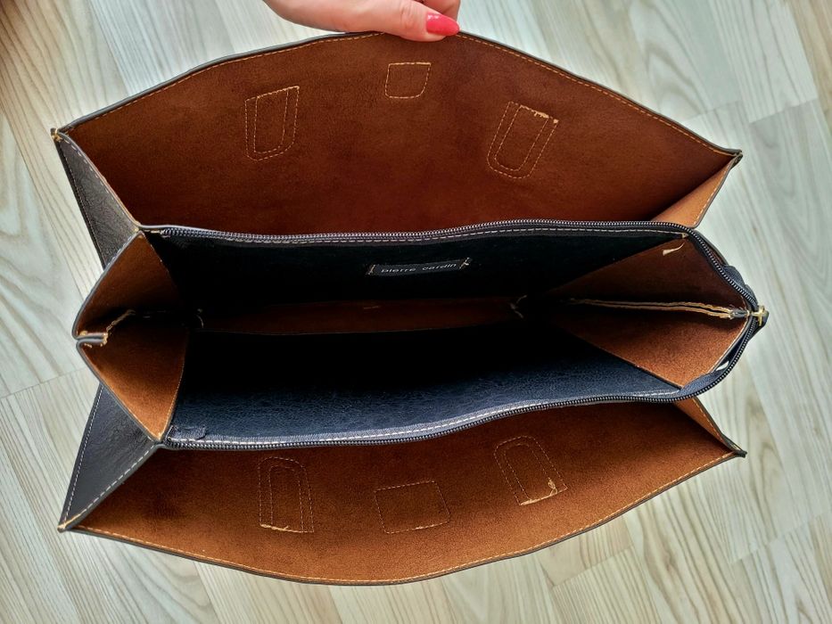 Pierre Cardin, torebka, torba, shopper, shopperka, A4, czarna