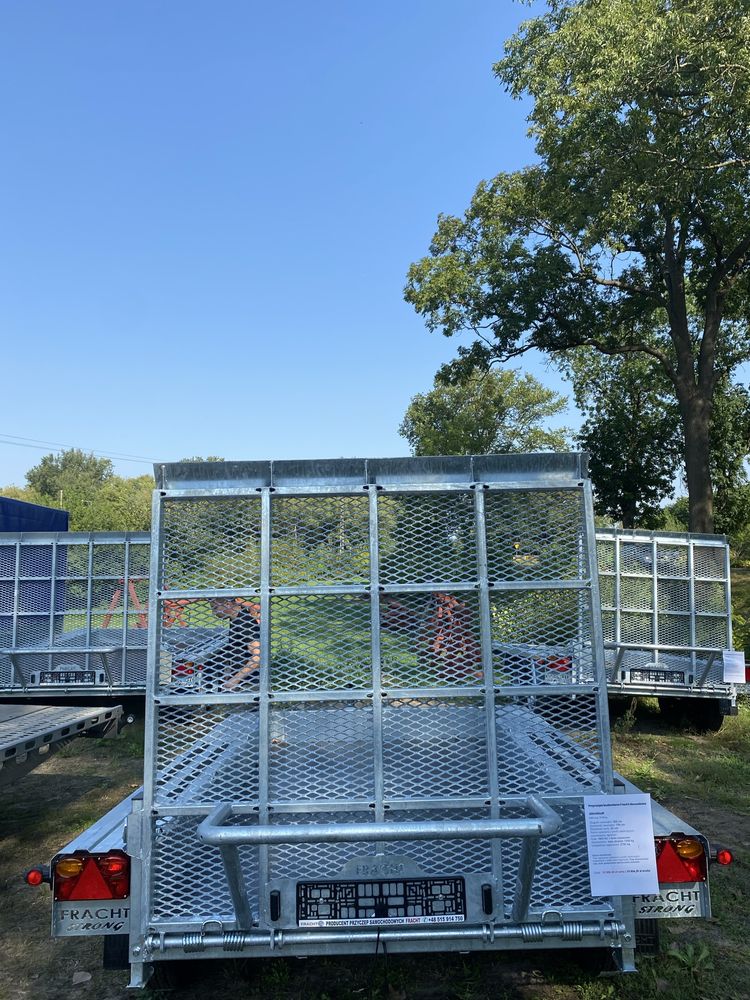 Przyczepa dwuosiowa do przewozu minikoparek Fracht Karol DMC 2700 kg