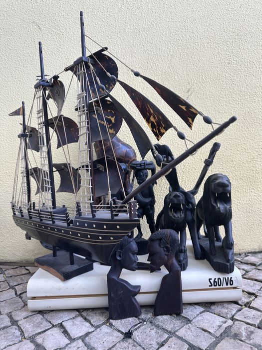 Caravela Portuguesa Escultura Coleção Arte Africana
