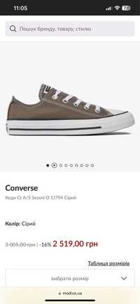 Converse кеди жіночі