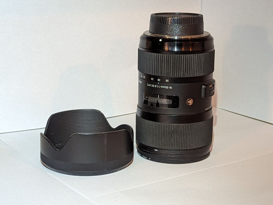 Sigma 18-35 1.8 Nikon APS-C + filtr hoya uhd mk2