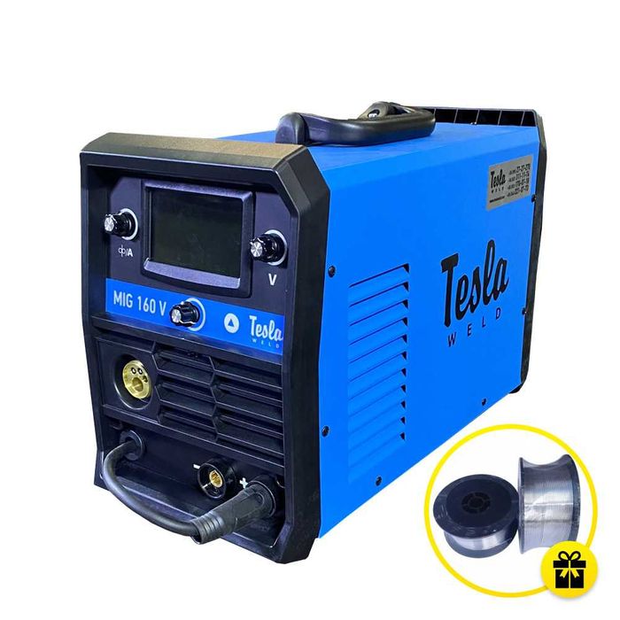 Зварювальний напівавтомат синергетика Tesla Weld MIG/MAG/TIG/MMA 160 V
