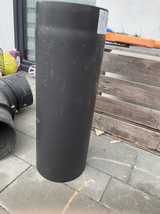 Rura kominowa 180 50cm prosta stalowa