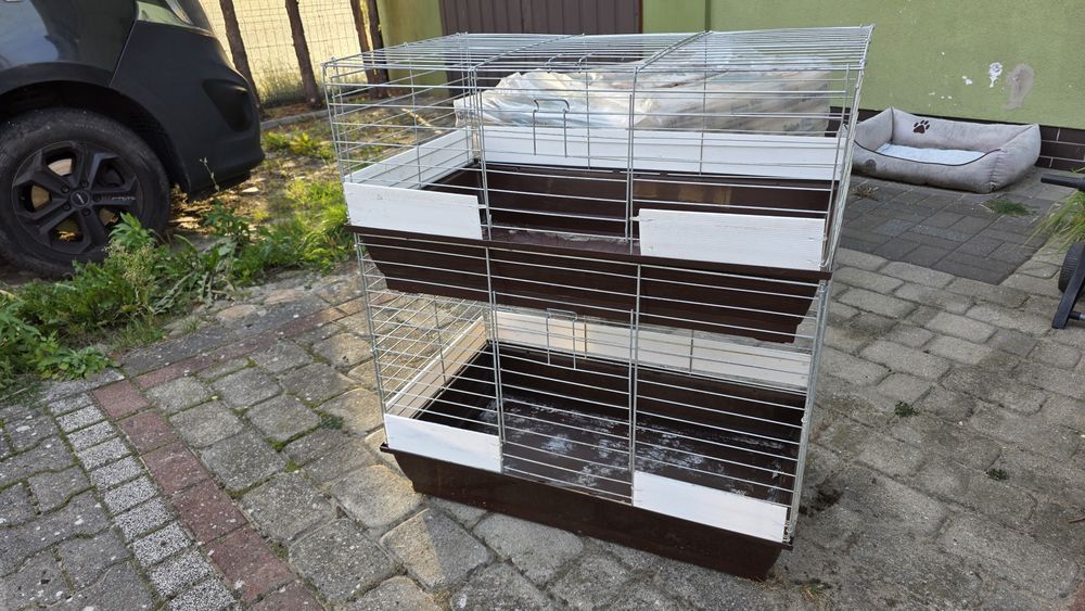 Klarka piętrowa świnka morska królik miniaturka 47x77x85wys. Gratisy