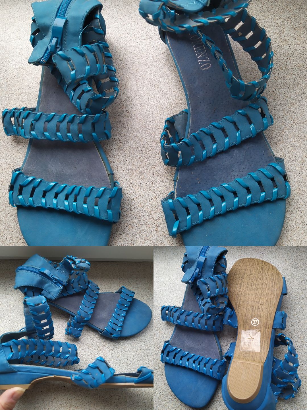 Niebieskie sandałki