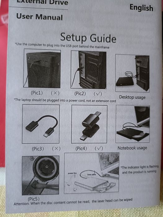 Leitor de CD e DVD portátil