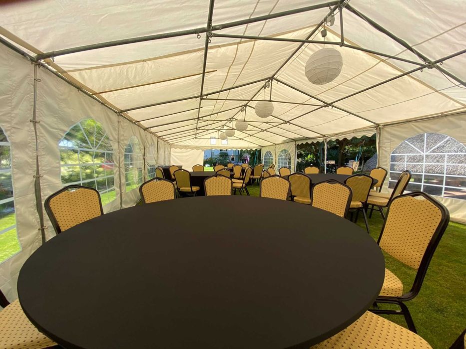 Krzesła bankietowe, wynajem krzeseł, pokrowców, stoły okrągłe, stoliki