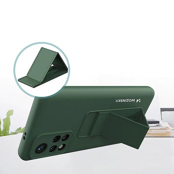 Wozinsky Kickstand Case silikonowe etui z podstawką etui Xiaomi Redmi