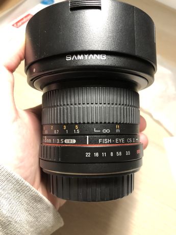 Obiektyw SAMYANG 8mm 1:3.5 Fish - eye CSII Canon