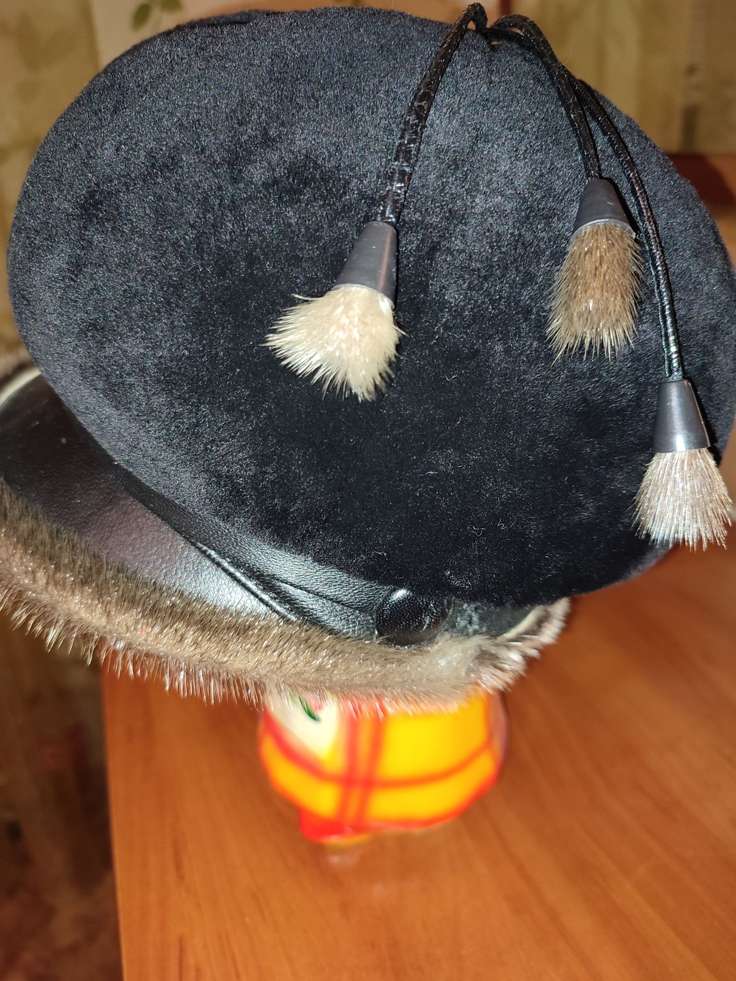 Шапка мутонова з нерпою р.58 шапочка зимняя шапка женская берет