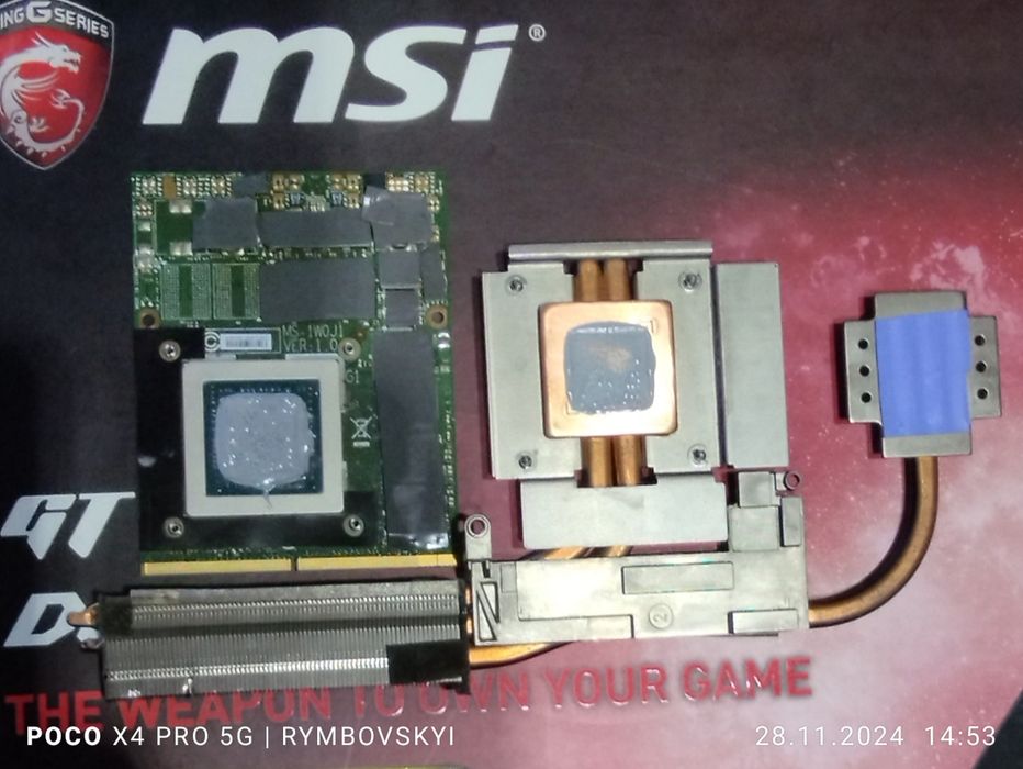 Відеокарта ноутбука МХМ GTX 970m 3GB MSI