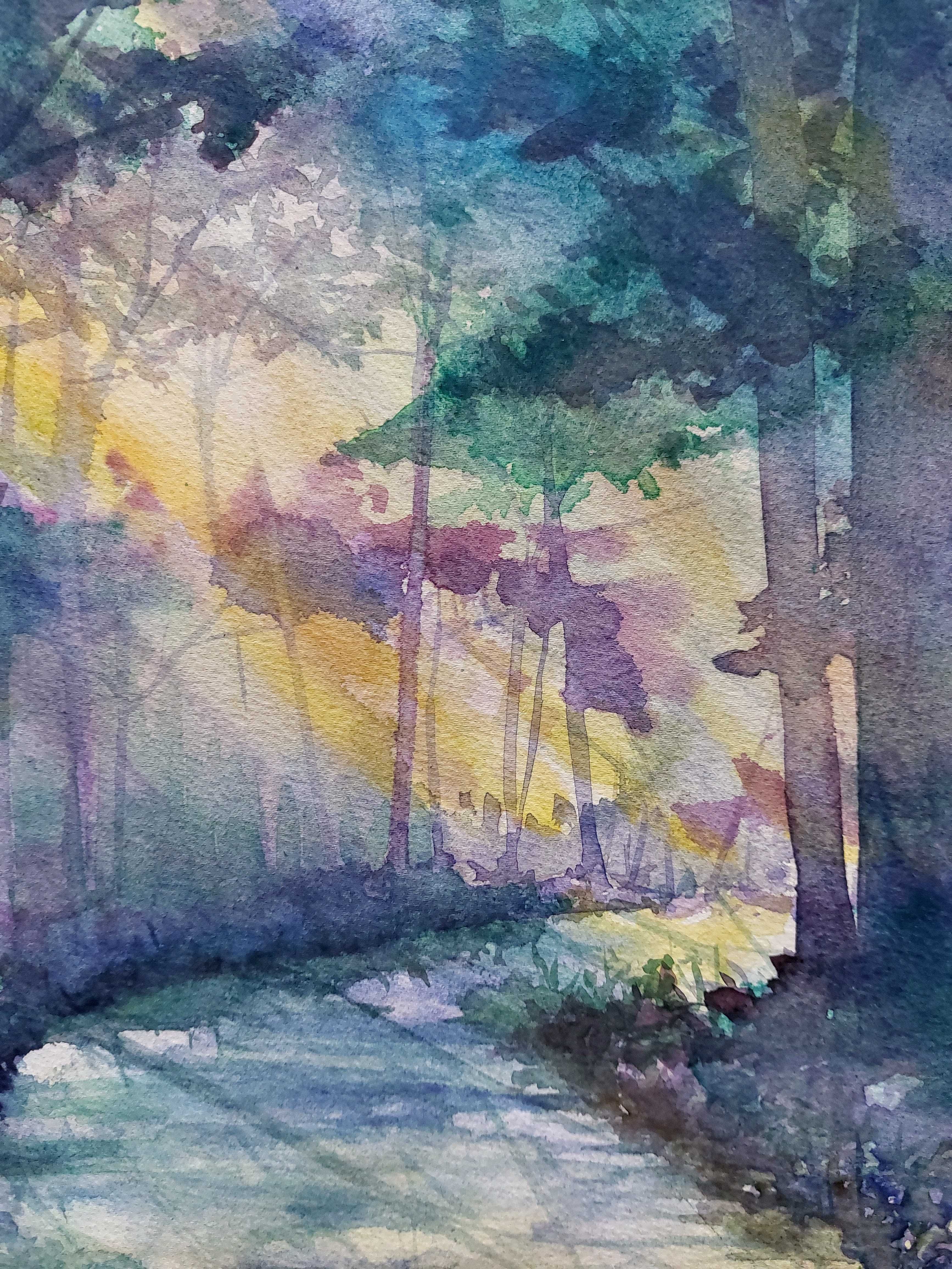 "Yutori" akwarela na papierze 31x41 cm