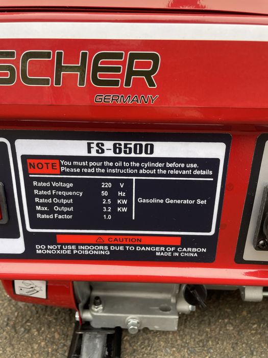 Генератор бензиновий Фішер