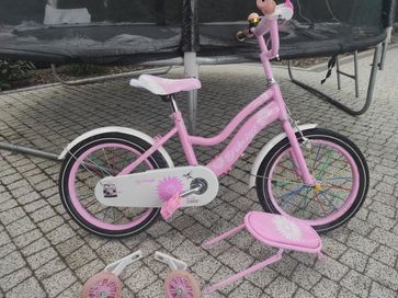 Rower 16 cali różowe