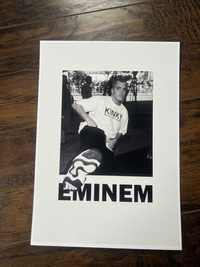 Plakat A4 kodak eminem bialy czarny